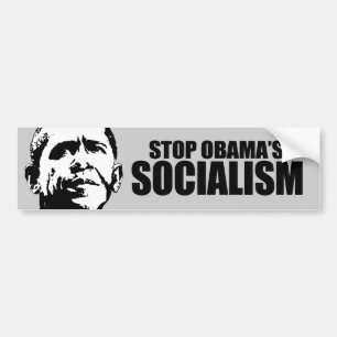 ADESIVO PARA CARRO PARE O SOCIALISMO DE OBAMA