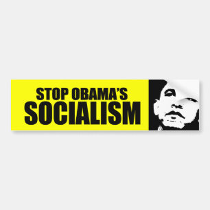 ADESIVO PARA CARRO PARE O SOCIALISMO DE OBAMA