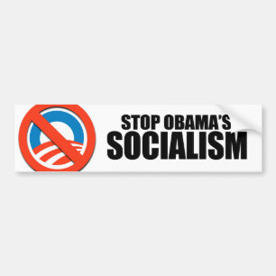 ADESIVO PARA CARRO PARE O SOCIALISMO DE OBAMA