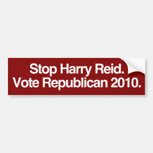 Adesivo Para Carro Pare Reid. Vote o republicano
