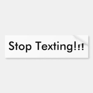 Adesivo Para Carro Pare Texting!!!