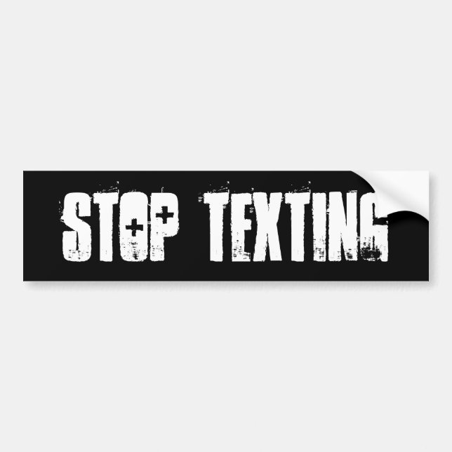 ADESIVO PARA CARRO PARE TEXTING (Frente)