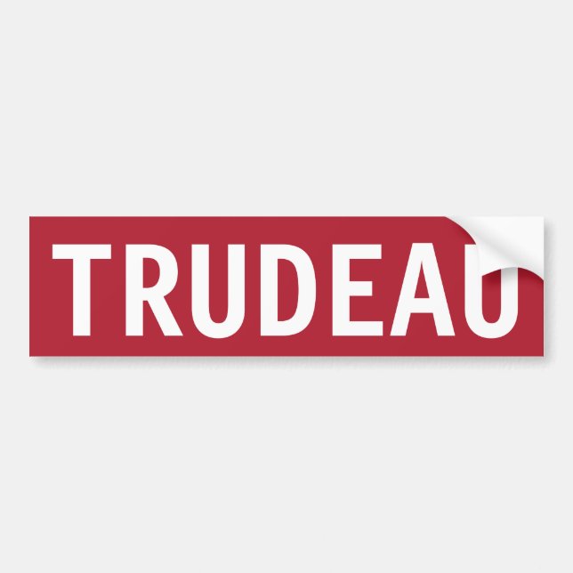 ADESIVO PARA CARRO PARE TRUDEAU (Frente)
