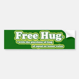 Adesivo Para Carro Paródia Free Hug Hugs