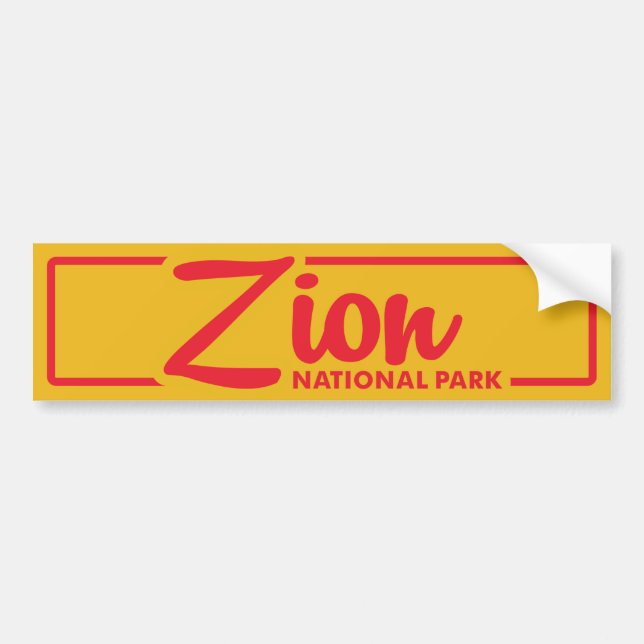 Adesivo Para Carro Parque nacional de Zion (Frente)