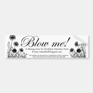 Adesivo Para Carro Parte dianteira da libertação do dente-de-leão