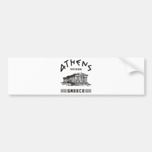 Adesivo Para Carro Partenon - Atenas - grego (preto)