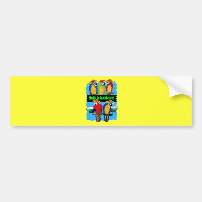 ADESIVO PARA CARRO PARTY PARROTS (Frente)
