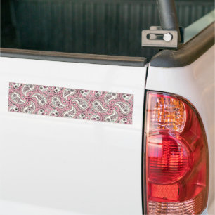 Adesivo Para Carro Pássaros da Paisley em rosa-bebê