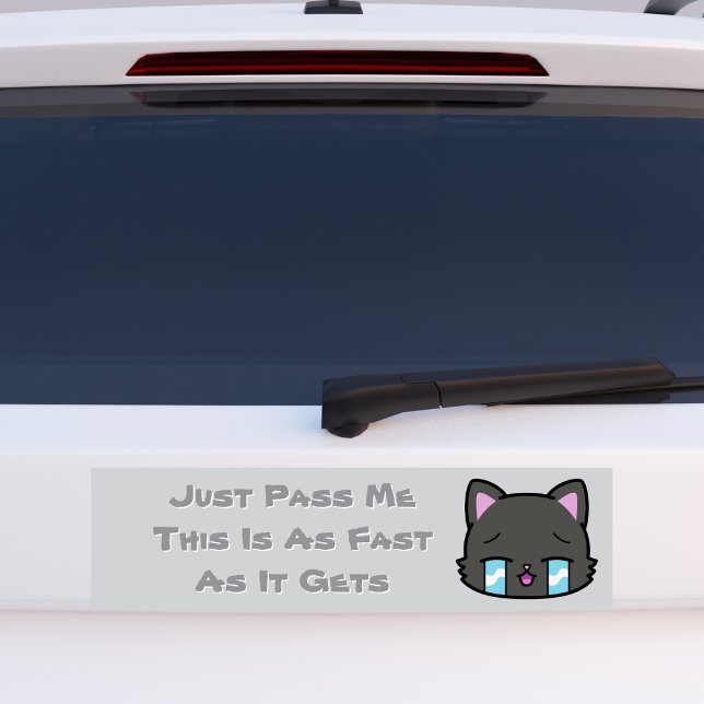 Adesivo Para Carro Passe-me, isto é tão rápido quanto ganha (Criador carregado)
