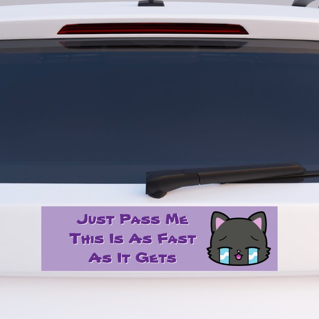 Adesivo Para Carro Passe-me, isto é tão rápido quanto ganha (Criador carregado)