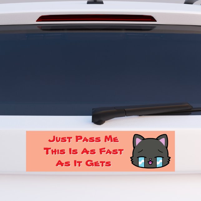 Adesivo Para Carro Passe-me, isto é tão rápido quanto ganha (Criador carregado)