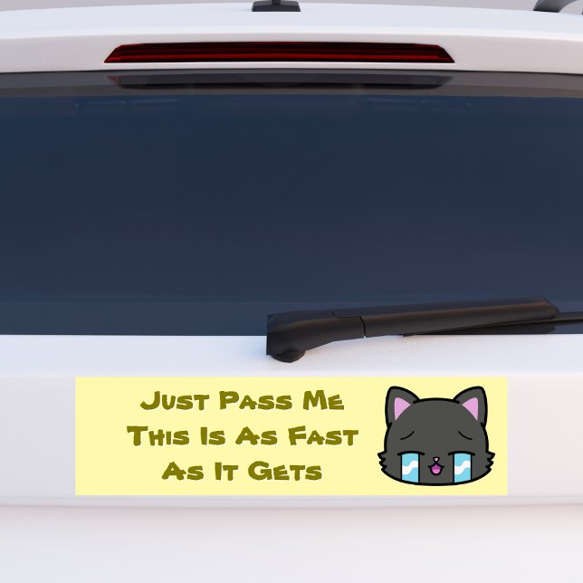 Adesivo Para Carro Passe-me, isto é tão rápido quanto ganha (Criador carregado)