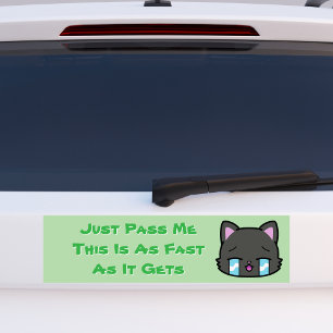 Adesivo Para Carro Passe-me, isto é tão rápido quanto ganha