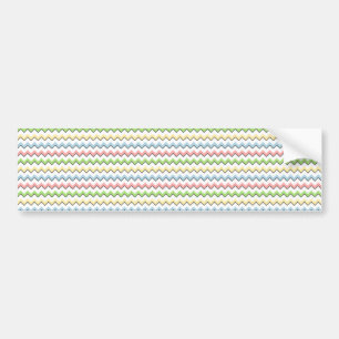Adesivo Para Carro Pastel Chevron-Drop Shadow por Shirley Taylor