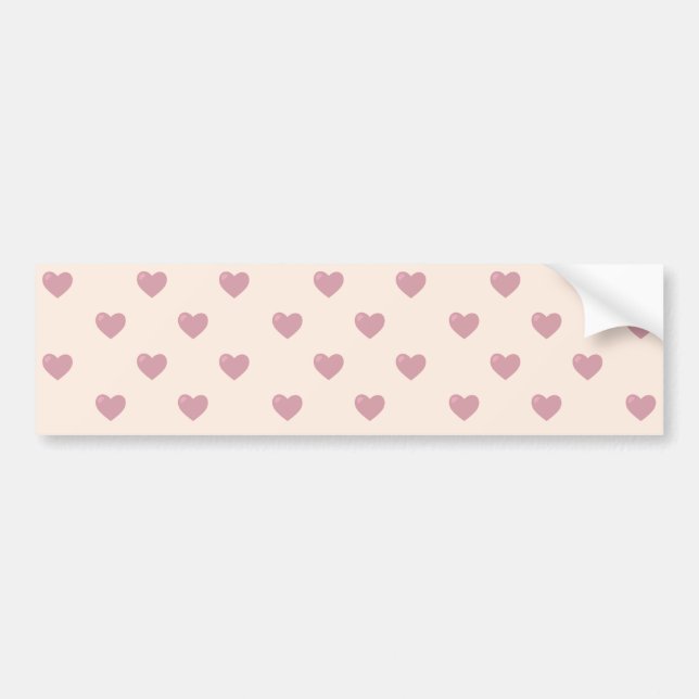 Adesivo Para Carro Pastel Love Hearts (Frente)