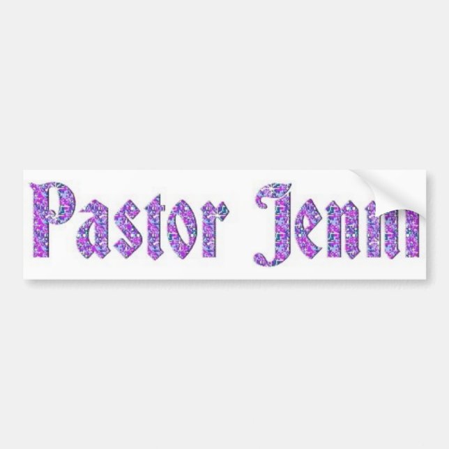 Adesivo Para Carro Pastor Jenni4 (Frente)