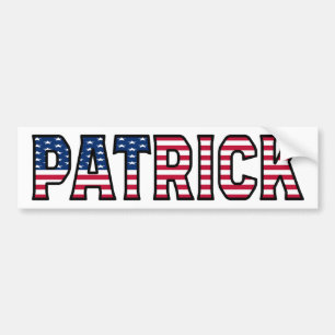 Adesivo Para Carro Patrick Name Vorname USA Aufkleber Sticker Auto