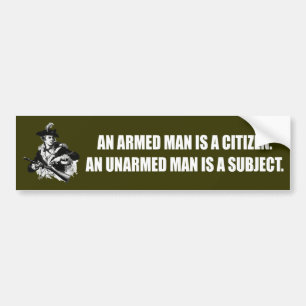 Adesivo Para Carro Patriota - homem desarmado