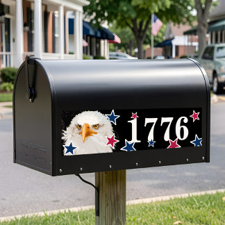 Adesivo Para Carro Patriotic Eagle Mailbox Numbers Festive Americana