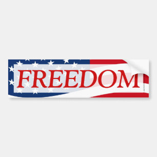 Adesivo Para Carro Patriótica Freedom American Flag Decal