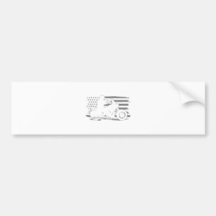 Adesivo Para Carro Patriótica Motorcycle Vintage American Flag Biker