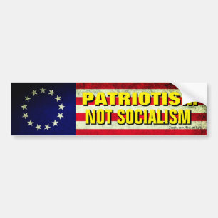 Adesivo Para Carro Patriotismo não socialismo mau