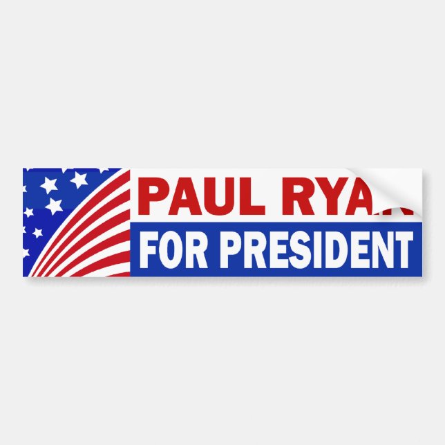 Adesivo Para Carro Paul Ryan para o presidente (Frente)