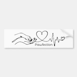 Adesivo Para Carro Pawfection One-Line Art – Minimalist Dog Lover