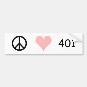 Adesivo Para Carro paz, amor, 401