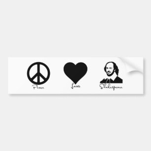 Adesivo Para Carro Paz * amor * autocolante no vidro traseiro de