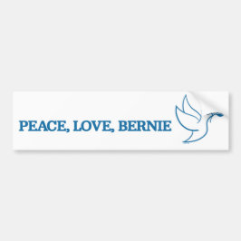 Adesivo Para Carro Paz. Amor. Bernie.