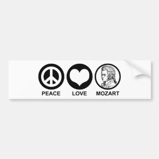 Adesivo Para Carro Paz Amor Mozart