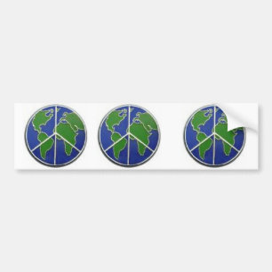 Adesivo Para Carro Paz Bumpersticker da terra