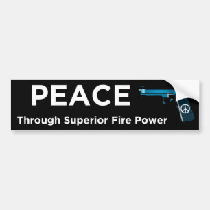 Adesivo Para Carro Paz com a potência de fogo superior