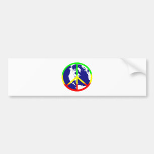 Adesivo Para Carro Paz de mundo de Rasta