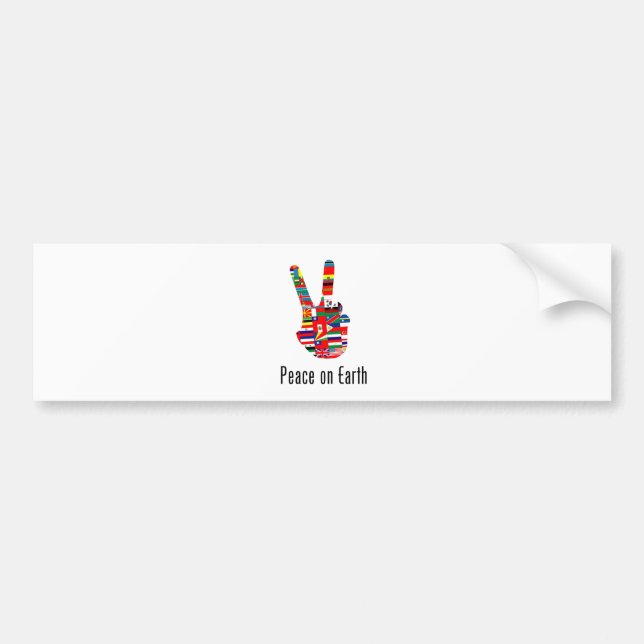 Adesivo Para Carro Paz na terra (Frente)