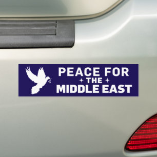 Adesivo Para Carro Paz no Médio Oriente Israel Palestina Anti-Guerra