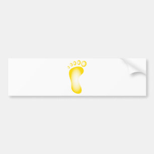 Adesivo Para Carro Pé amarelo transparente