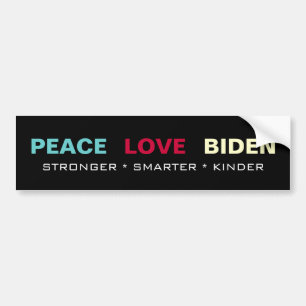Adesivo Para Carro PEACE AMVE BIDEN Campaign Sticker