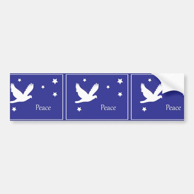 Adesivo Para Carro Peace Dove (Frente)