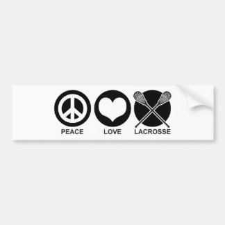 Adesivo Para Carro Peace Love Lacrosse