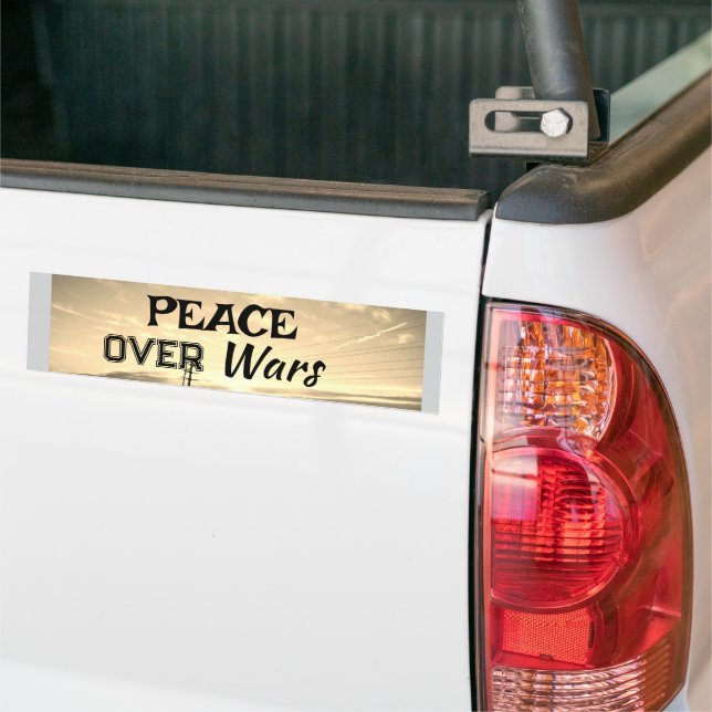 Adesivo Para Carro Peace over Wars Bumper Sticker (No caminhão)