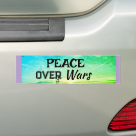 Adesivo Para Carro Peace over Wars Bumper Sticker