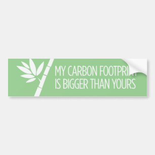 Adesivo Para Carro Pegada de carbono