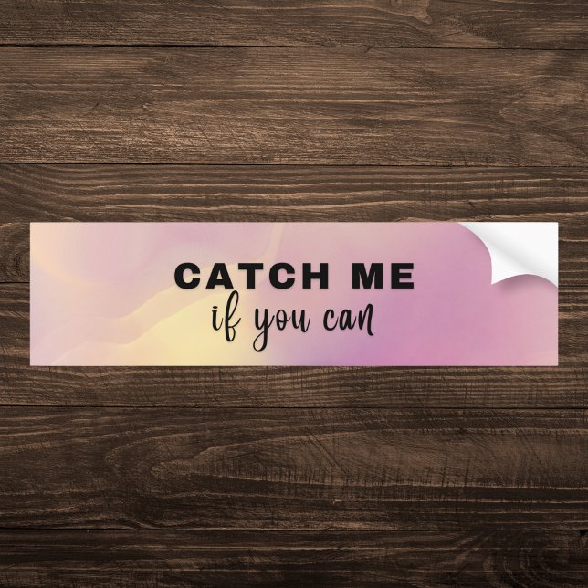 Adesivo Para Carro Pegue-Me Se Puder Holographic (Criador carregado)