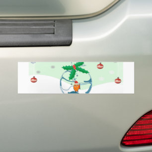 Adesivo Para Carro Peixe de Natal