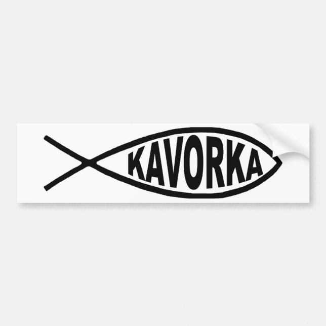 Adesivo Para Carro Peixe-pára-choque de Kavorka (Frente)