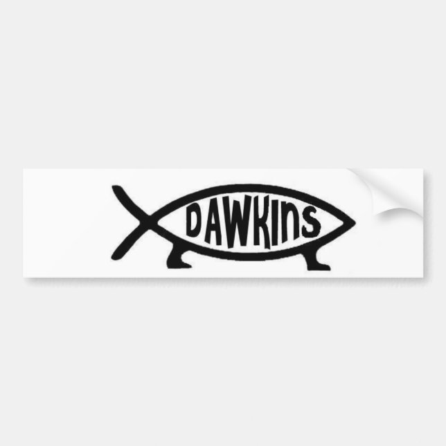 Adesivo Para Carro Peixes de Dawkins (Frente)