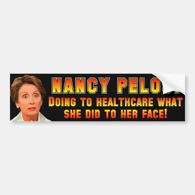 Adesivo Para Carro Pelosi: Anti ObamaCare (Frente)